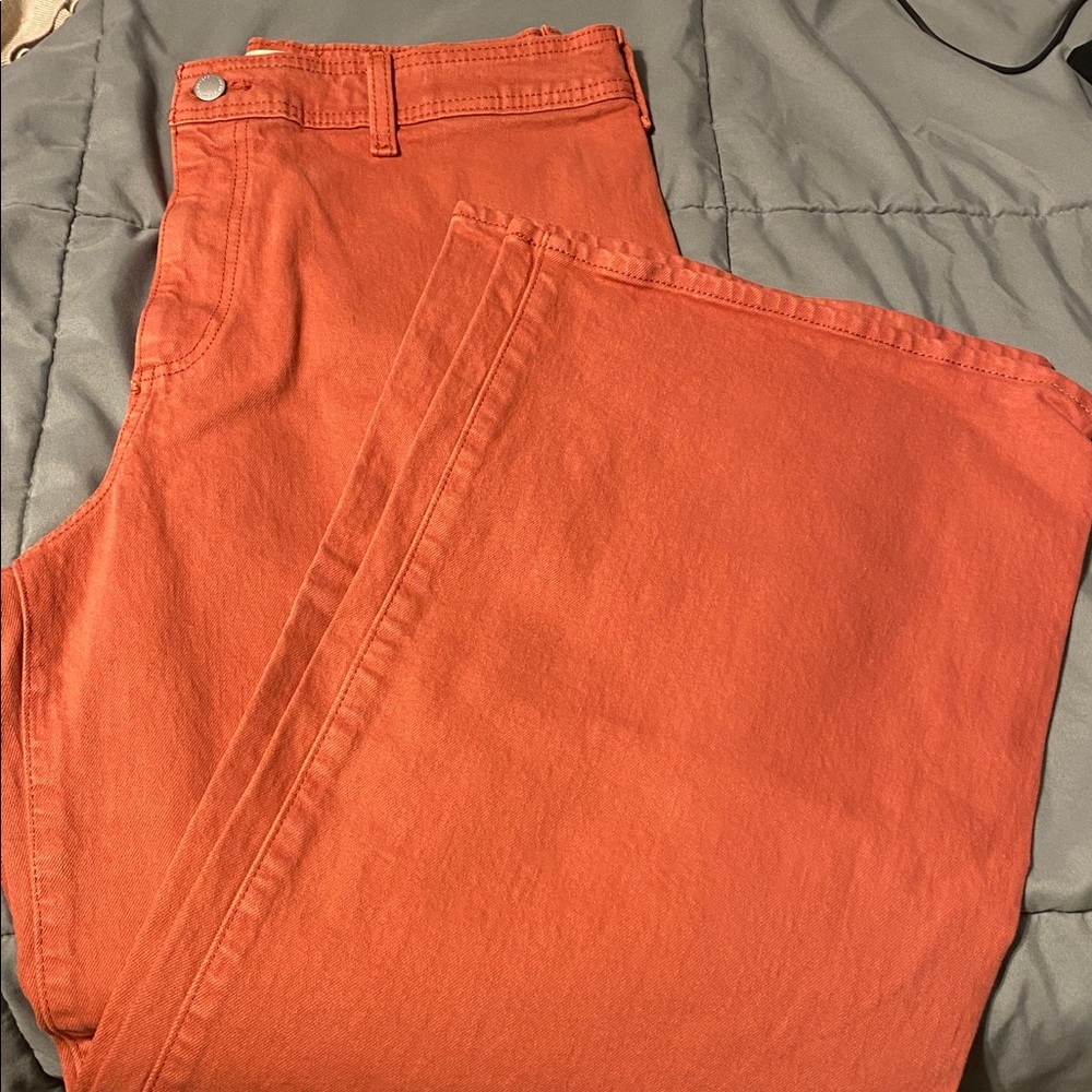Universal Thread Rust Orange Wide-Leg Pants